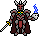 An evil knight. icon/pixelart