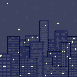 city night icon/pixelart