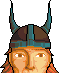 Norse warrior icon/pixelart