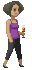 walk cycle icon/pixelart