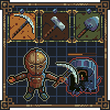 Graveyard farming simulator mockup icon/pixelart