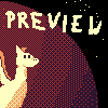 Red planet and space dragons icon/pixelart