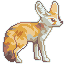Fennec Fox icon/pixelart