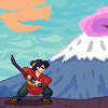 Samurai icon/pixelart