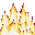 Small continous flire burst icon/pixelart