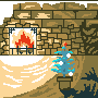 Fireplace icon/pixelart