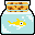 Jar Fish icon/pixelart