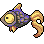 fish in the sky icon/pixelart