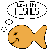 I love the fishes cause they're SO delicious icon/pixelart