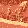 Fishing icon/pixelart