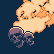 Fiery Skull icon/pixelart