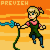 The Flower Girl icon/pixelart