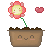 Flowerpott icon/pixelart