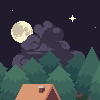 Forest icon/pixelart