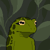 Sage frog icon/pixelart