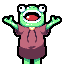 Ancient powers contained in food icon/pixelart