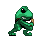 Frog slash icon/pixelart