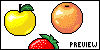 Fruits icon/pixelart