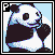 sitting panda icon/pixelart