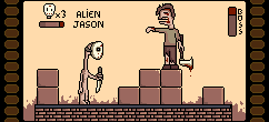 Alien Jason vs Zombie - Pixelween Mockup by Spider Boy