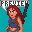 Little Soldier Girl icon/pixelart