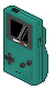 Game Boy Color Teal icon/pixelart