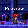 Platformer beatem up mockup icon/pixelart