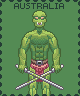 Gas 13 stamps icon/pixelart