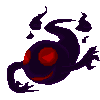 purple ghost icon/pixelart