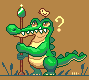Crocodile Warrior icon/pixelart