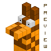 Brick giraffe icon/pixelart