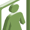 girl skateboarding iso icon/pixelart