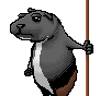 Flagholder Guinea Pig icon/pixelart