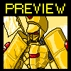 Gold Knight Mech icon/pixelart