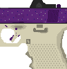Cosmic Cupcake (Glock 17) icon/pixelart