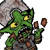 Goblin Eating Magic Cards icon/pixelart