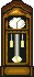 grandfather clock icon/pixelart