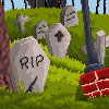 Grave yard icon/pixelart