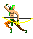 Green icon/pixelart