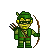 Green Arrow icon/pixelart