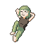 Jade-haired Siesta icon/pixelart