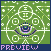 Green skull icon/pixelart
