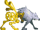Steampunk Wolf icon/pixelart