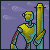 On sentry icon/pixelart