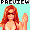 1970's Swimsuit Model icon/pixelart
