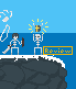 skeleton attack icon/pixelart