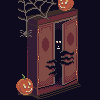 Monster in de closet icon/pixelart