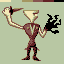 Evil Hand Man icon/pixelart