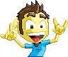Happy Easter Dude icon/pixelart