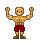 Happy Wrestler (soft outline) icon/pixelart